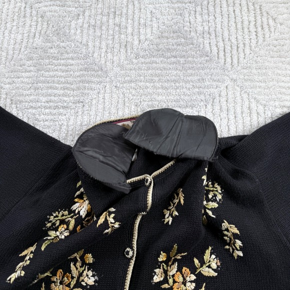 VTG Tiara International Cardigan Womens L Floral Academia Sweater Grandma Y2k - Picture 7 of 8